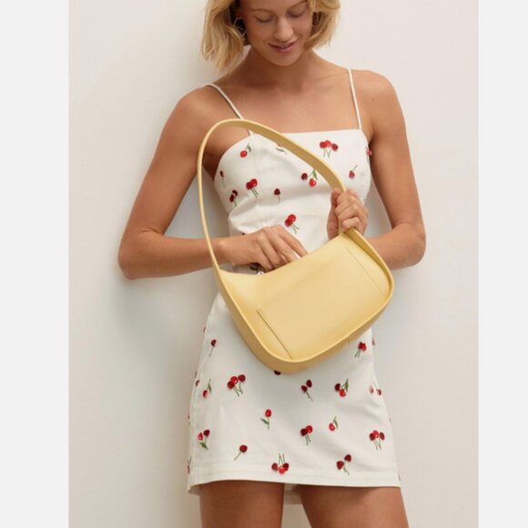 Anthropologie Maeve The Brynne 3D Spaghetti-Strap Dress Cherries size 14 NWT - Picture 1 of 4